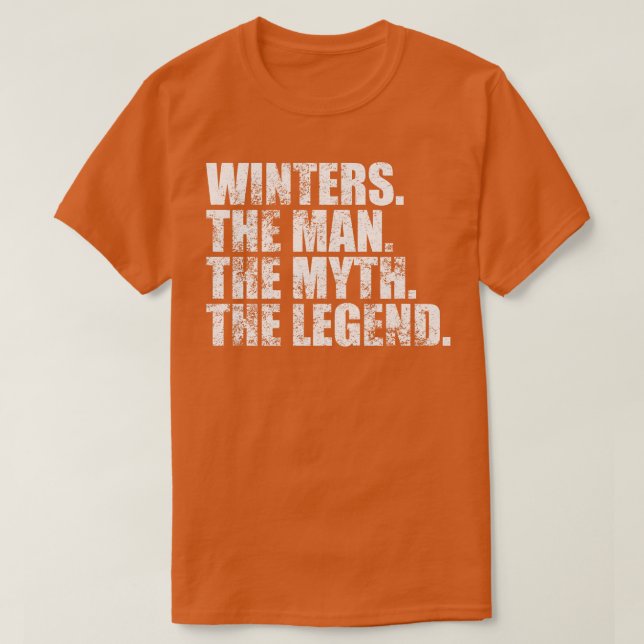 T-shirt WintersWinters Nom de famille Winters nom de famil (Design devant)