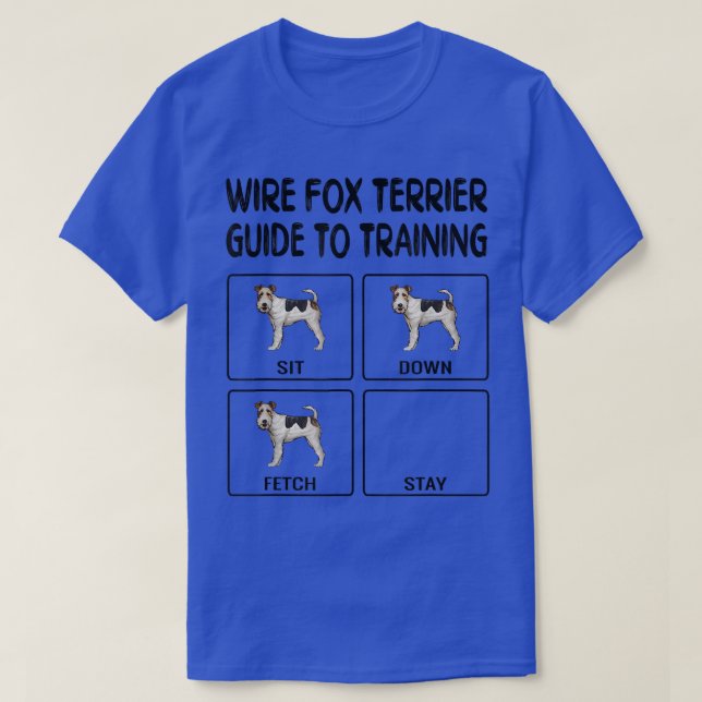 T-shirt Wire Fo Terrier Guide To Training Dog Obedience690 (Design devant)