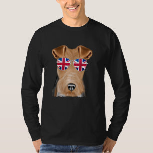 T-shirt Wire Fox Terrier Dog Royaume-Uni Lunettes de solei