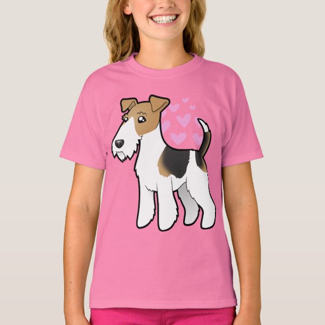 T-shirt Wire Fox Terrier Love (Devant)