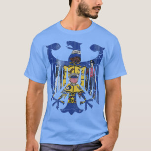 T-shirt Wisconsin Allemand Américain Aigle Patrimoine Fami