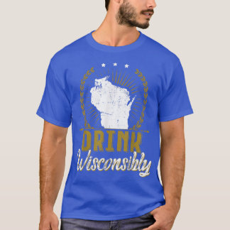 T-shirt Wisconsin Boire Alcoholic Wisconsinites Bière Lo
