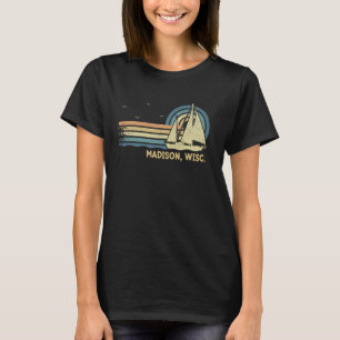 T-shirt Wisconsin Madison Voile Vintage Voilier été