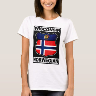 T-shirt Wisconsin Norwegian American
