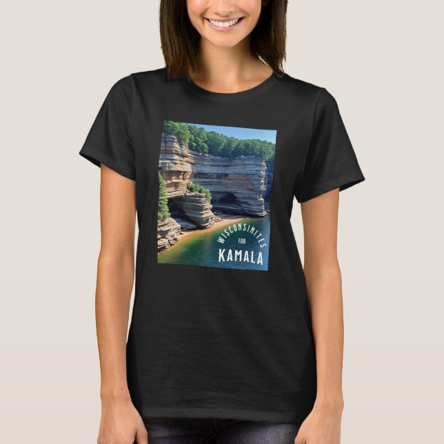 T-shirt Wisconsin pour l'élection de Kamala 2024 (Devant)