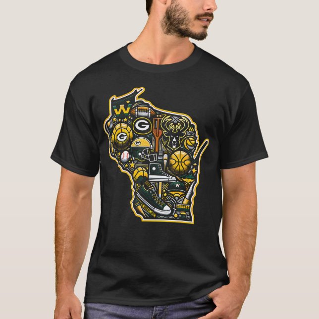 T-shirt Wisconsin Sports Cool S - (Devant)