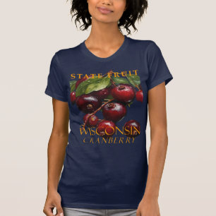 T-shirt Wisconsin Territoire Fruit La canneberge