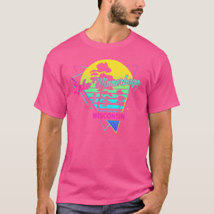 T-shirt Wisconsin USA Nostalgale Retro Lake Winnebago