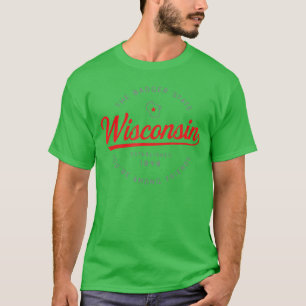 T-shirt Wisconsin WI État Blaireau Vous êtes parmi des ami