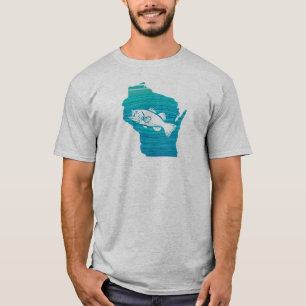 T-shirt Wisconsin Wisconsin Pêche