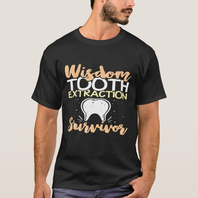 T-shirt Wisdom Tooth Extraction Survivante Premium (Devant)
