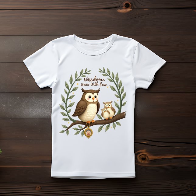 T-shirt "Wise Owl Grandma - Art de la sagesse familiale" (Créateur téléchargé)