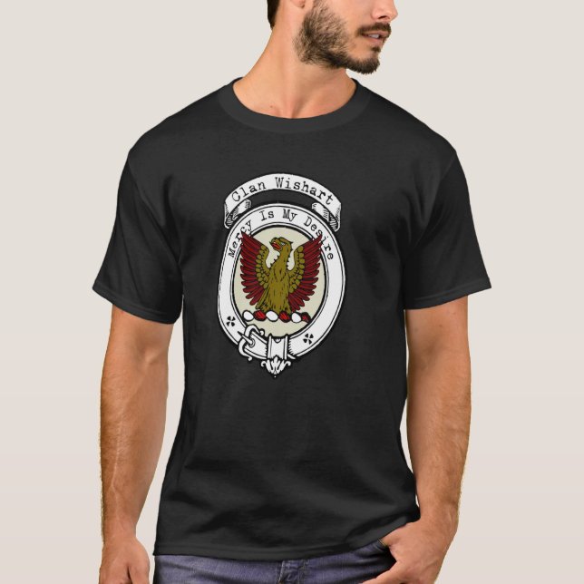 T-shirt Wishart Clan Scottish Crest (Devant)