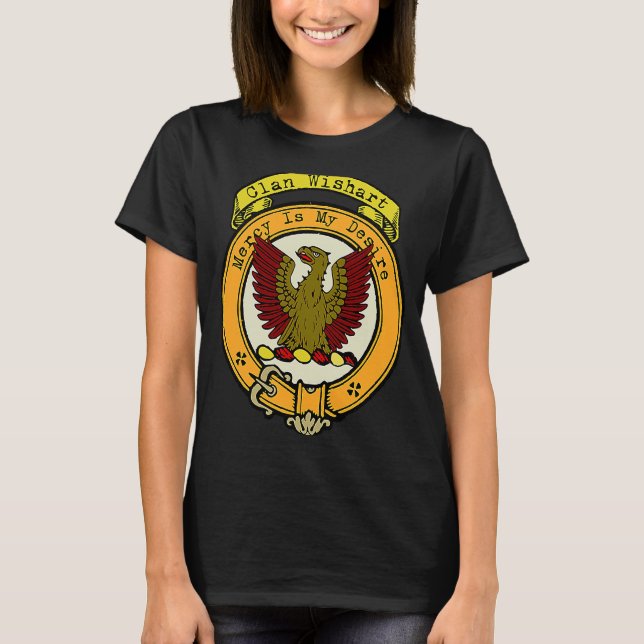 T-shirt Wishart Clan Scottish Crest 1 (Devant)