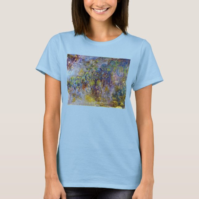 T-shirt Wisteria (moitié droite) par Claude Monet (Devant)