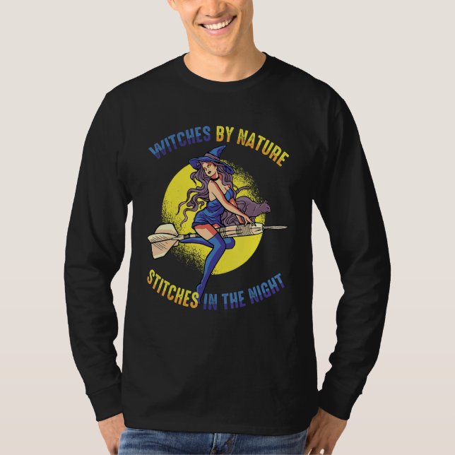 T-shirt Witch By Nature  Stitches In The Night Spooky Cost (Devant)