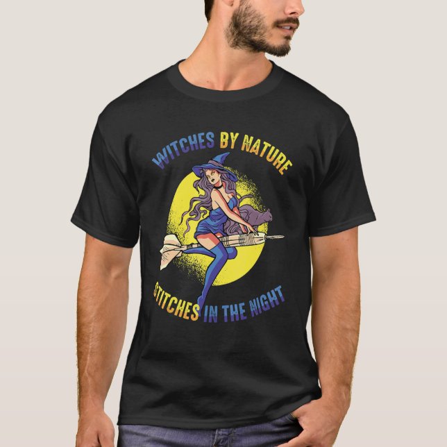 T-shirt Witch By Nature  Stitches In The Night Spooky Cost (Devant)