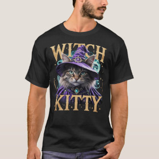 T-shirt Witch Kitty : Amoureux des chats d'Hallowe