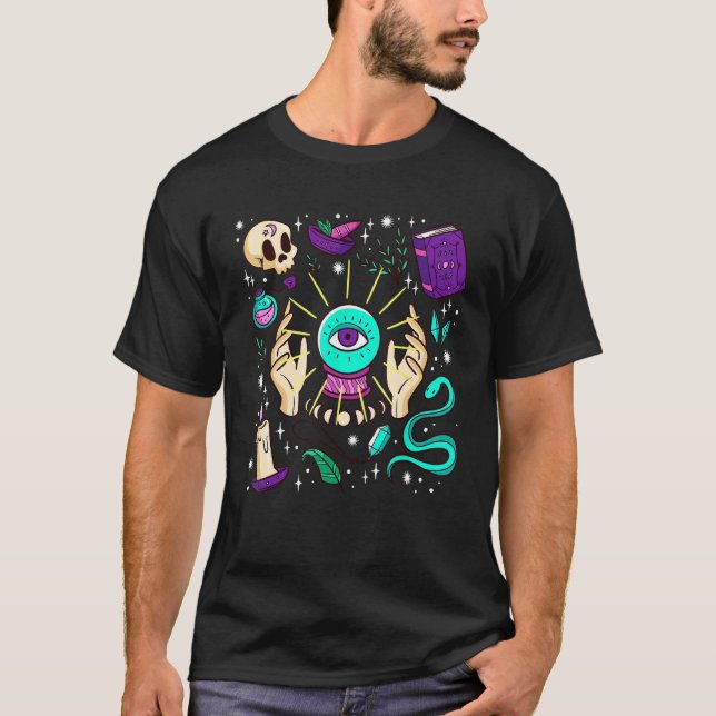 T-shirt Witch s Essentials Occult Esoteric Crystal Witchy (Devant)