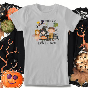 T-Shirt Witch Way Halloween heureux