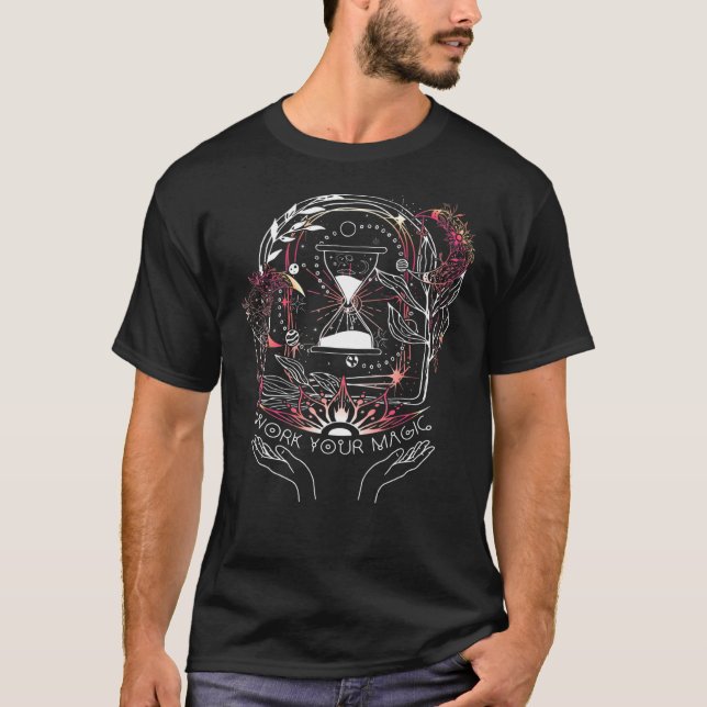 T-shirt Witchcraft Celestin Sun Moon Witchy Wiccan Magick (Devant)