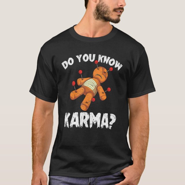 T-shirt Witchcraft Karma Halloween Costume Voodoo Éffrayan (Devant)