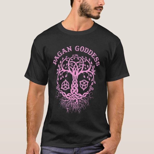 T-shirt Witchcraft Wiccan Pagan Tree of Life 8 (Devant)