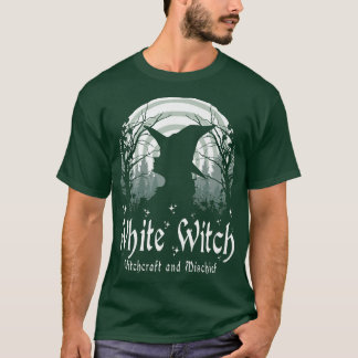 T-shirt Witchcraft Wiccan White Witch 