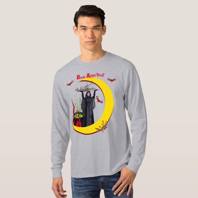 T-shirt Witchery Fun Grey Halloween (Devant entier)