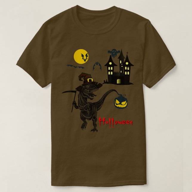 T-shirt Witchsaurus T Re Dinosaur Witch Saurus Family HALL (Design devant)