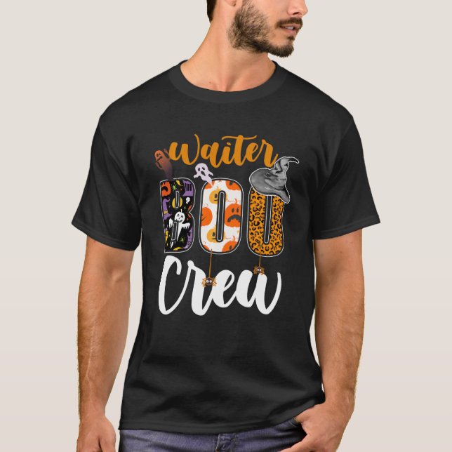 T-shirt Witer Boo Crew Ghost Funny Halloween Matching (Devant)