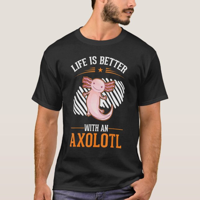 T-shirt with an Axolotl (Devant)