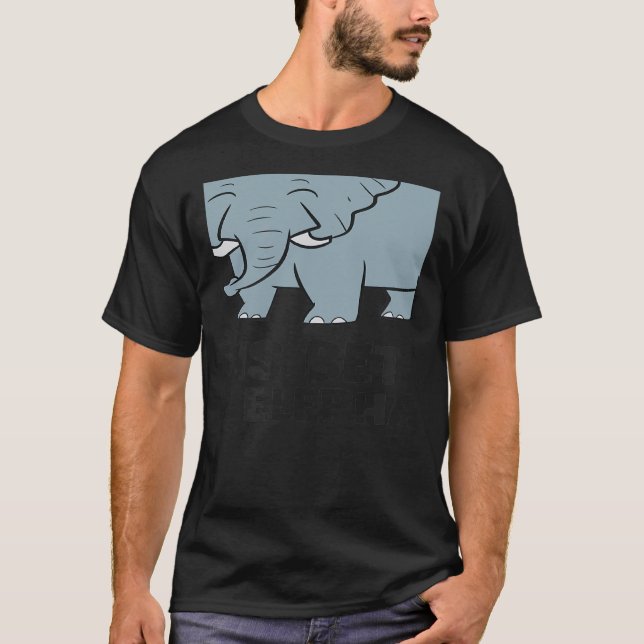 T-shirt With Elephants Cute African Elephant (Devant)