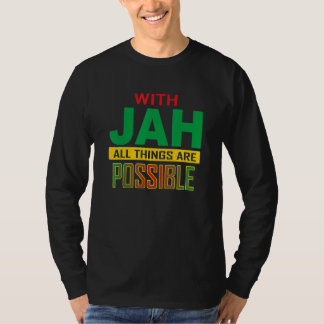T-shirt With JAH Jamaican men Jamaican women clothes Jamai