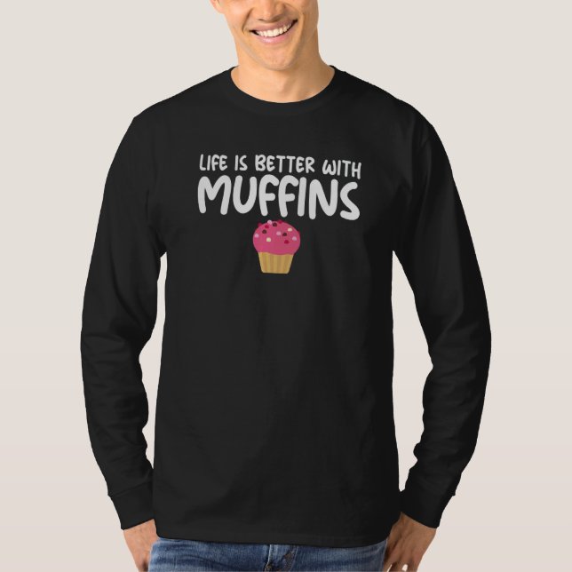 T-shirt With Muffins Quoted Themed Unisex (Devant)