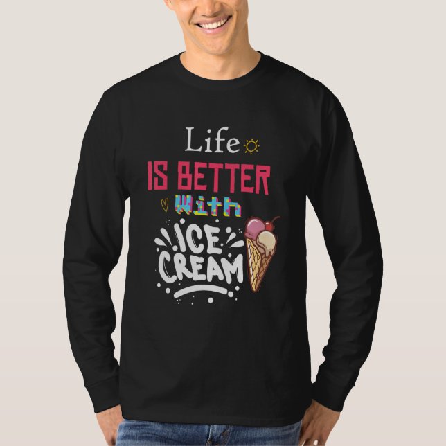 T-shirt With Sprinkles Sweet Ice cream (Devant)