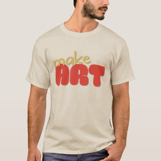 T-SHIRT with text : make art