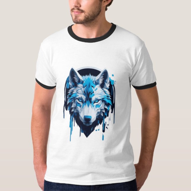 T-shirt with Wolf Design (Devant)