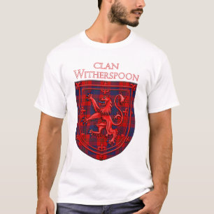 T-shirt Witherspoon Tartan Scottish Plaid Lion Rampant
