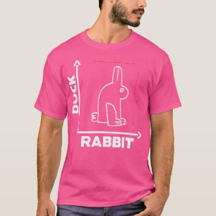 T-shirt Wittgensteins Rabbit Duck Illusion Maths Geek Phys