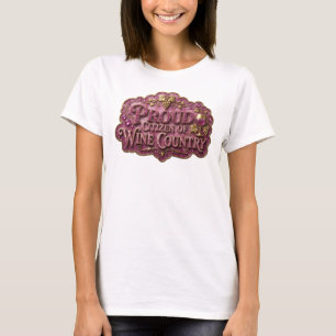 T-shirt Witty Gold FIÈRE CITOYENNE DU PAYS DU VIN
