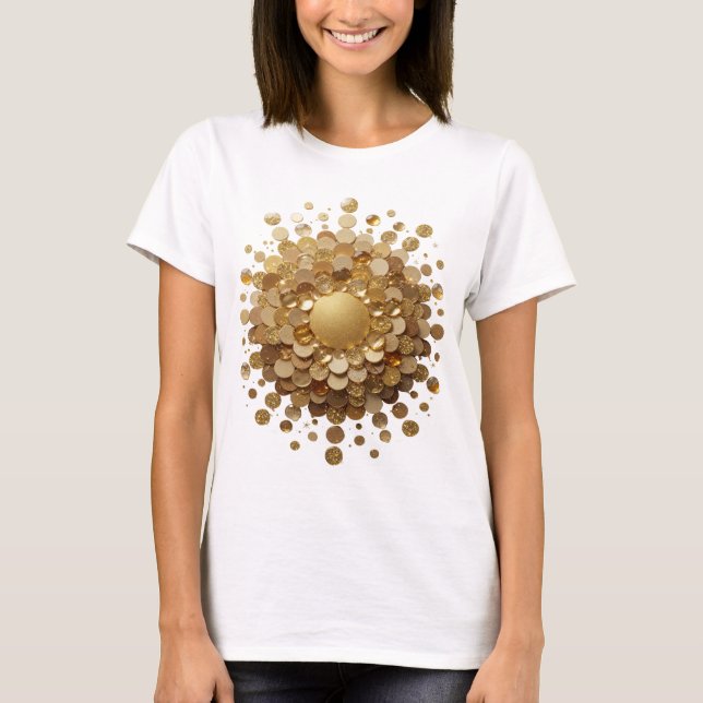 T-shirt Witty Gold GOLDEN SPHERE Conception (Devant)