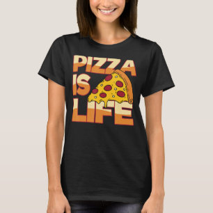 T-shirt Witty Pizza Est Vie Hommes Femmes Garçons Filles P