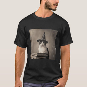 T-shirt Wizard Cat Weird Drôle Halloween Cat Meme