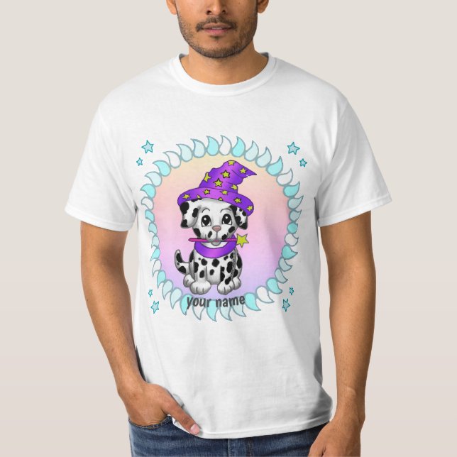 T-shirt Wizard Chien de chiot (Devant)