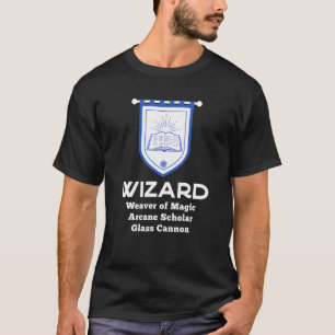 T-shirt Wizard Rpg Class - Glass Cannon Gaming