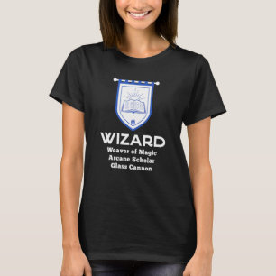T-shirt Wizard Rpg Class - Glass Cannon Gaming
