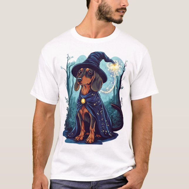 T-shirt Wizard Wiener � Magical Dachshund (Devant)