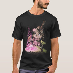 T-shirt Wizcat montre ses tours.