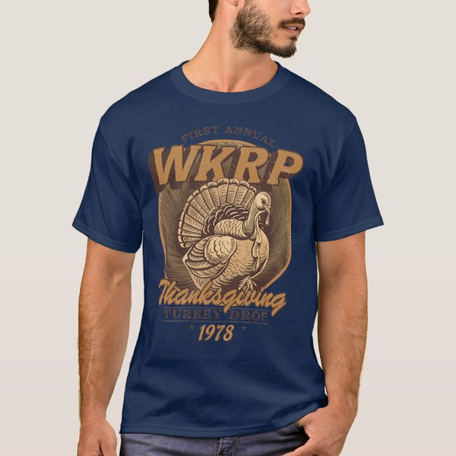 T-shirt WKRPurkey Drop 1978 cadeau rétro (Devant)